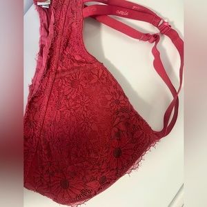 Aerie Floral Clay Lace Bralette Sz 34DDD